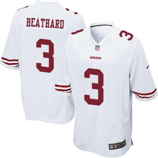 Men's Nike San Francisco 49ers 3 C. J. Beathard Game White NFL Jersey