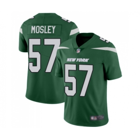 Men's New York Jets 57 C.J. Mosley Green Team Color Vapor Untouchable Limited Player Football Jersey