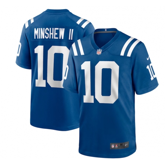 Men's Indianapolis Colts 10 Gardner Minshew II Nike Royal Limited Stitched Jerseys