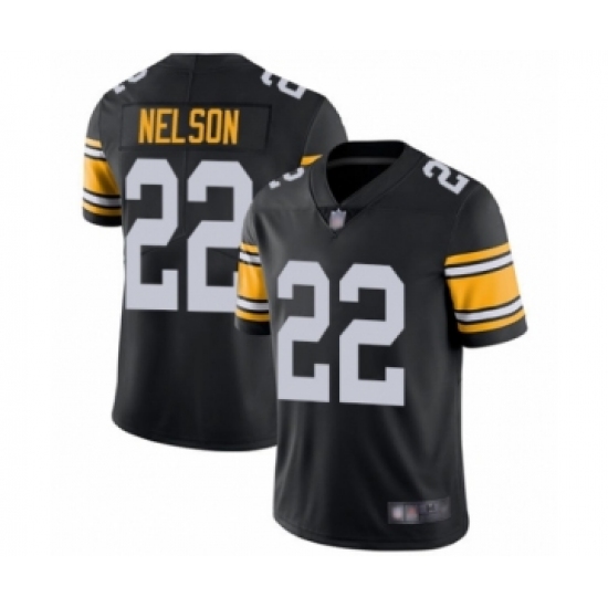 Men's Pittsburgh Steelers 22 Steven Nelson Black Alternate Vapor Untouchable Limited Player Football Jersey