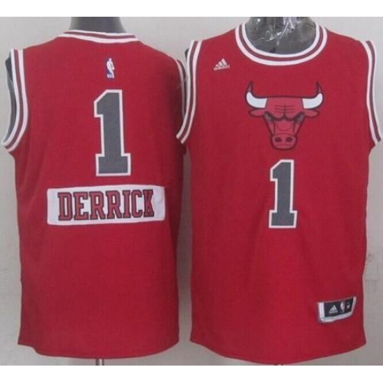 Bulls 1 Derrick Rose Red 2014-15 Christmas Day Stitched Youth NBA Jersey