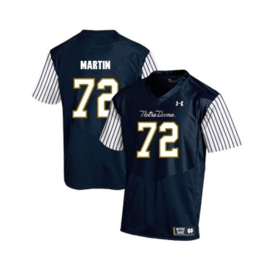 Notre Dame Fighting Irish 72 Nick Martin Navy College Football Jersey