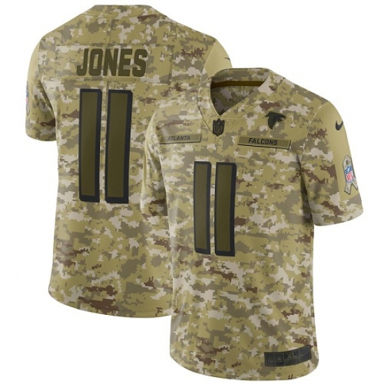 Youth Nike Atlanta Falcons 11 Julio Jones Limited Camo 2018 Salute to Service NFL Jersey