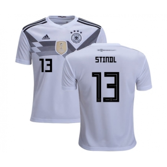 Germany 13 Stindl White Home Kid Soccer Country Jersey