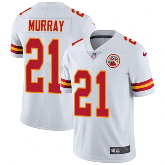 Youth Nike Kansas City Chiefs 21 Eric Murray White Vapor Untouchable Limited Player NFL Jersey