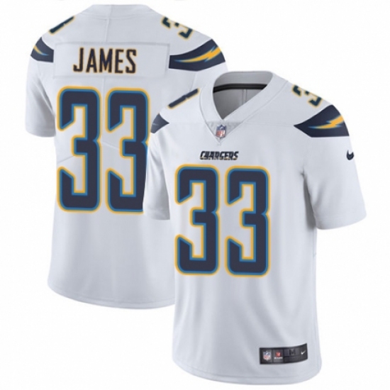 Youth Nike Los Angeles Chargers 33 Derwin James White Vapor Untouchable Elite Player NFL Jersey