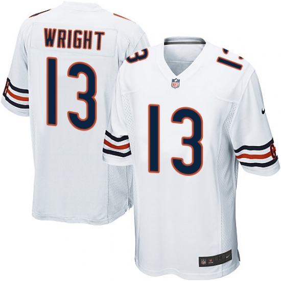Men's Nike Chicago Bears 13 Kendall Wright Game White NFL Jersey