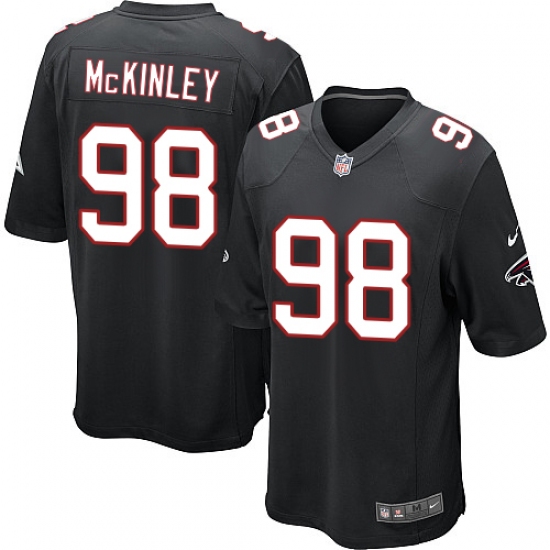 Men's Nike Atlanta Falcons 98 Takkarist McKinley Game Black Alternate NFL Jersey