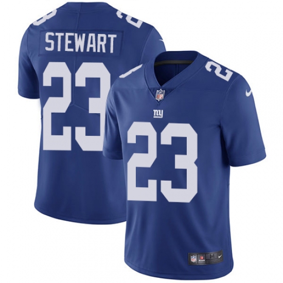 Men's Nike New York Giants 23 Jonathan Stewart Royal Blue Team Color Vapor Untouchable Limited Player NFL Jersey