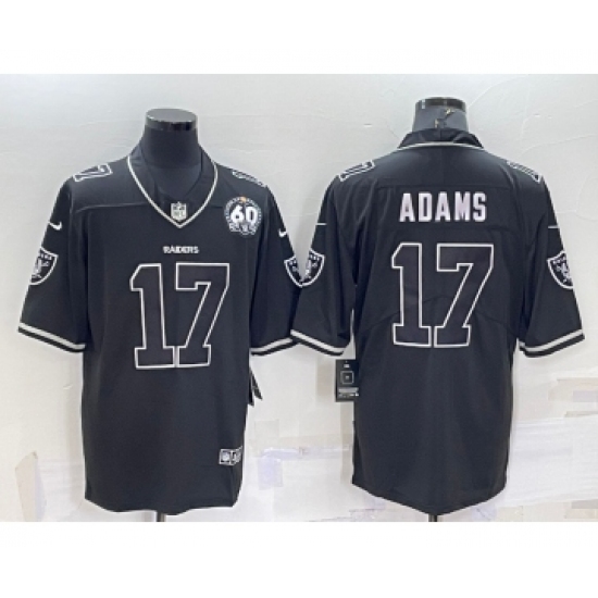 Men's Las Vegas Raiders 17 Davante Adams Black Shadow 2021 Vapor Untouchable Stitched Nike Limited Jersey