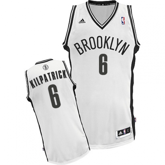 Men's Adidas Brooklyn Nets 6 Sean Kilpatrick Swingman White Home NBA Jersey