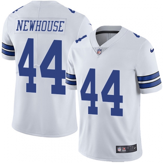 Men's Nike Dallas Cowboys 44 Robert Newhouse White Vapor Untouchable Limited Player NFL Jersey