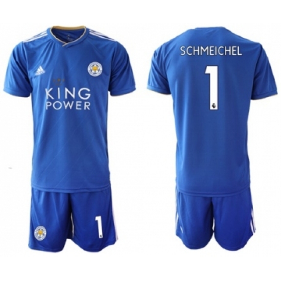 Leicester City 1 Schmeichel Home Soccer Club Jersey