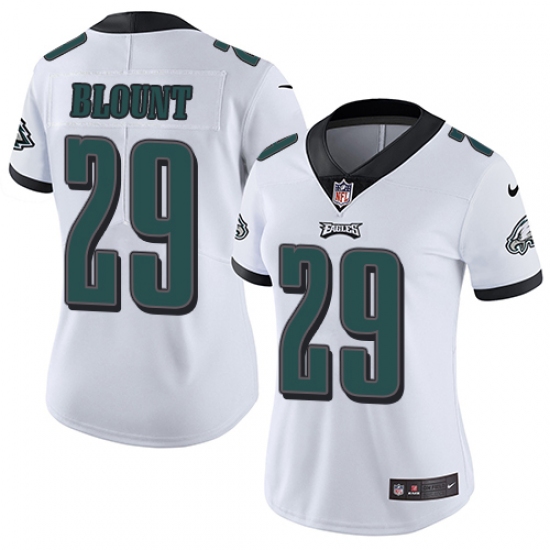 Women's Nike Philadelphia Eagles 29 LeGarrette Blount White Vapor Untouchable Limited Player NFL Jersey