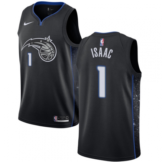 Youth Nike Orlando Magic 1 Jonathan Isaac Swingman Black NBA Jersey - City Edition