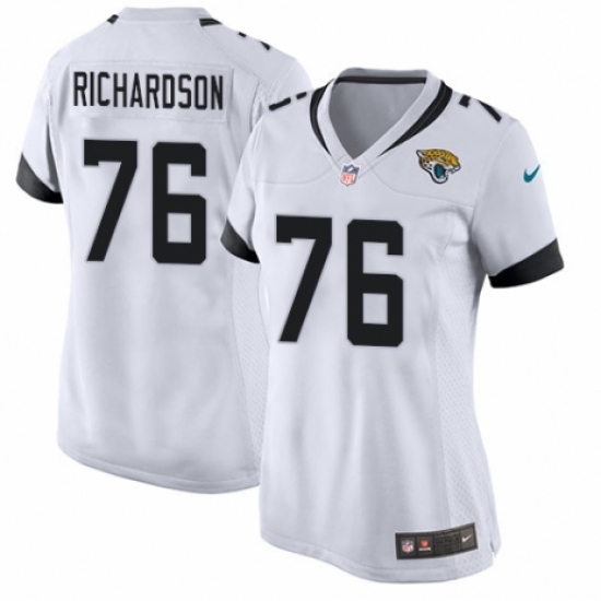Women's Nike Jacksonville Jaguars 76 Will Richardson Game White NFL Jersey
