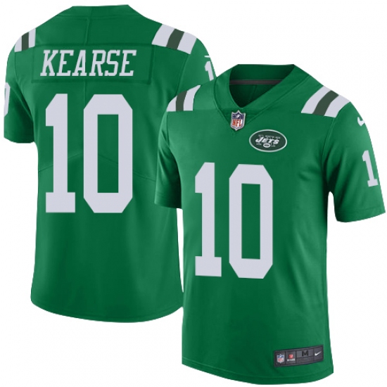 Men's Nike New York Jets 10 Jermaine Kearse Limited Green Rush Vapor Untouchable NFL Jersey