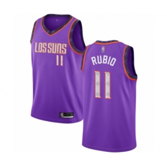 Women's Phoenix Suns 11 Ricky Rubio Swingman Purple Basketball Jersey - 2018 19 City Edition