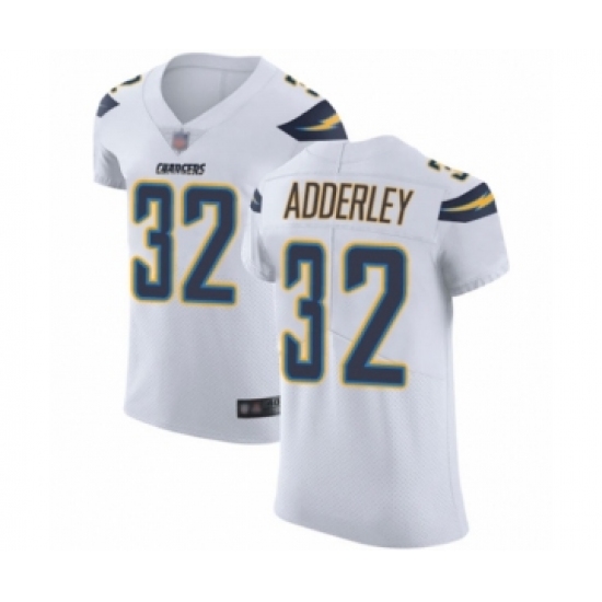 Men's Los Angeles Chargers 32 Nasir Adderley White Vapor Untouchable Elite Player Football Jersey