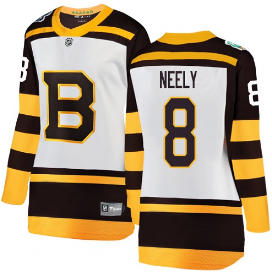 Women's Boston Bruins 8 Cam Neely White 2019 Winter Classic Fanatics Branded Breakaway NHL Jersey
