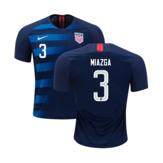 Women's USA 3 Miazga Away Soccer Country Jersey