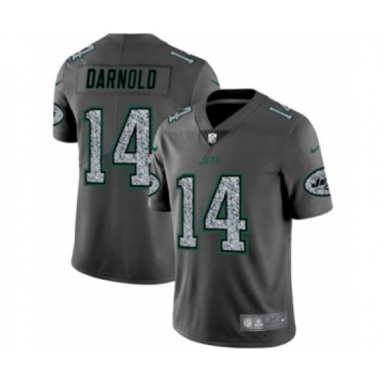 Men New York Jets 14 Sam Darnold Limited Gray Static Fashion Limited Football Jersey