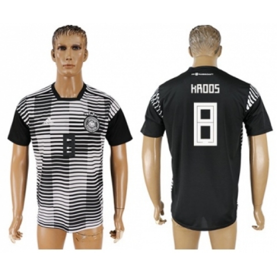 Germany 8 Kroos Black Soccer Country Jersey