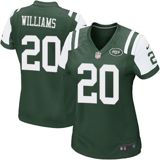 Women's Nike New York Jets 20 Marcus Williams Game Green Team Color NFL Jersey