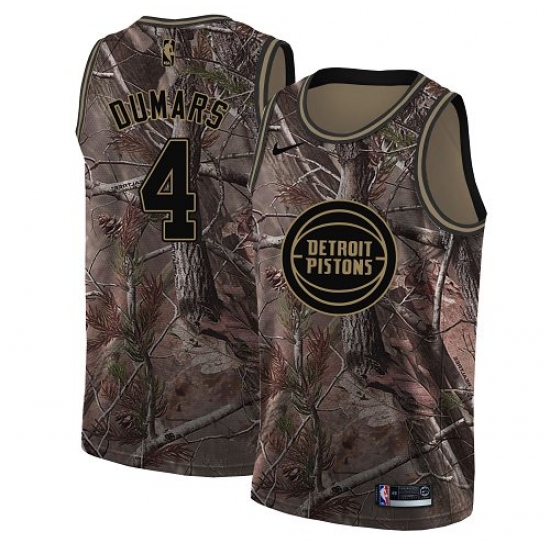 Women's Nike Detroit Pistons 4 Joe Dumars Swingman Camo Realtree Collection NBA Jersey