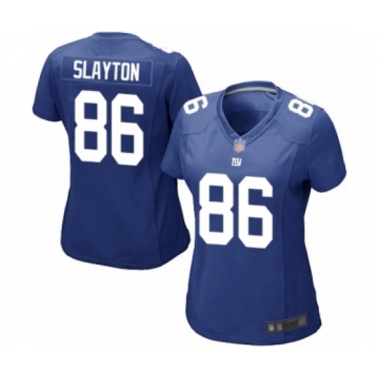 Women's New York Giants 86 Darius Slayton Game Royal Blue Team Color Football Jersey