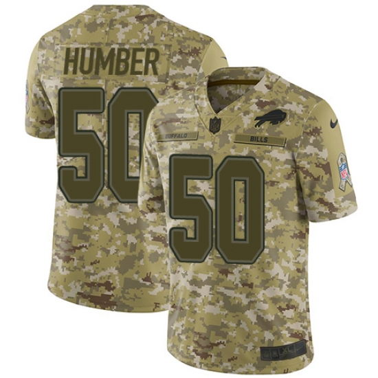 Youth Nike Buffalo Bills 50 Ramon Humber Limited Camo 2018 Salute to Service NFL Jersey