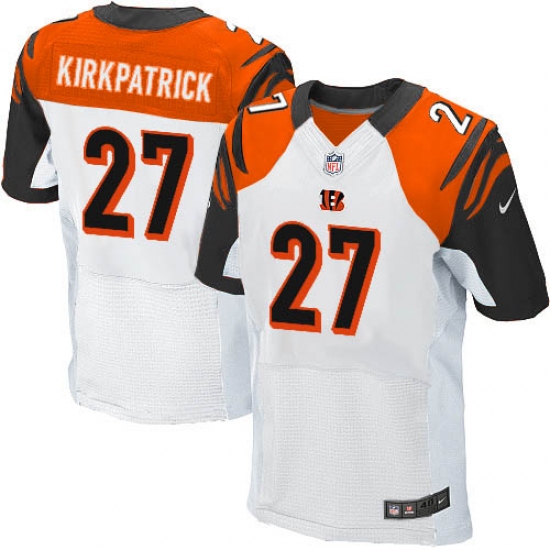 Men's Nike Cincinnati Bengals 27 Dre Kirkpatrick Elite White NFL Jersey