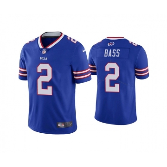 Men's Buffalo Bills 2 Tyler Bass Blue Vapor Untouchable Limited Stitched Jersey
