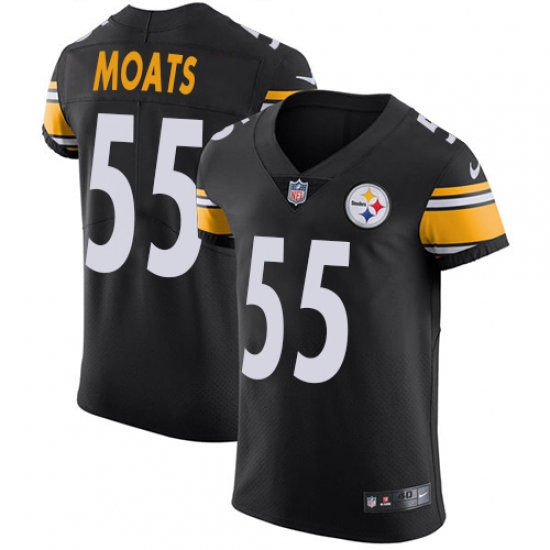 Men's Nike Pittsburgh Steelers 55 Arthur Moats Black Team Color Vapor Untouchable Elite Player NFL Jersey