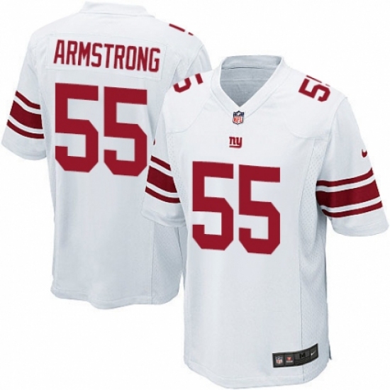 Men's Nike New York Giants 55 Ray-Ray Armstrong Game White NFL Jersey