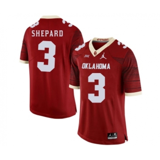Oklahoma Sooners 3 Sterling Shepard Red 47 Game Winning Streak College Football Jersey