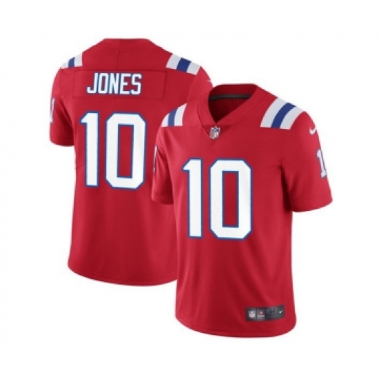 Men's New England Patriots 10 Mac Jones 2021 Red Vapor Untouchable Limited Stitched NFL Jersey
