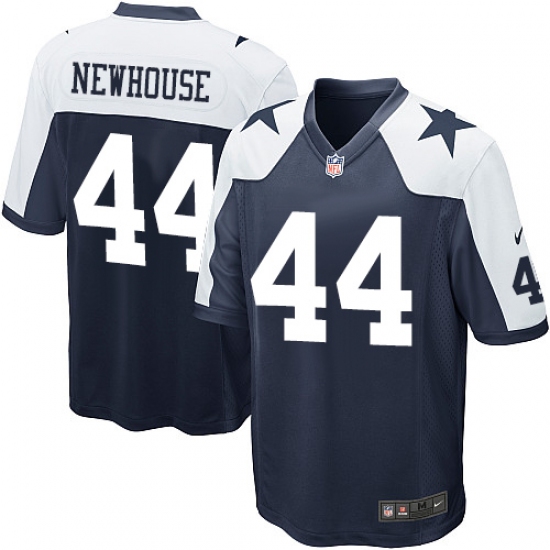 Men's Nike Dallas Cowboys 44 Robert Newhouse Game Navy Blue Throwback Alternate NFL Jersey