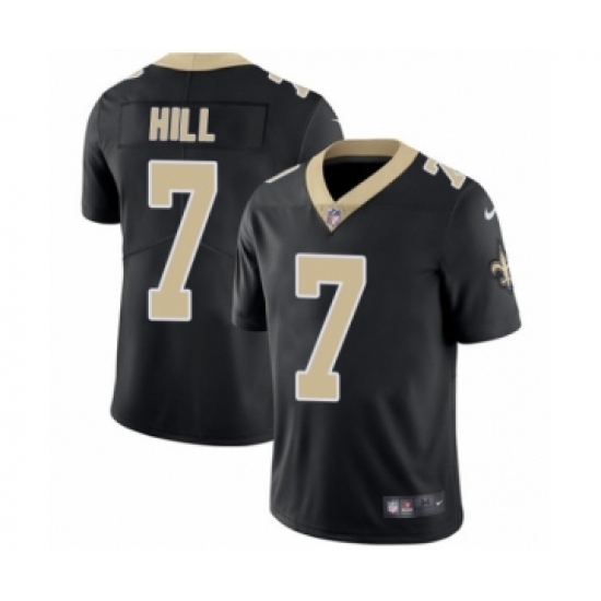 Youth Nike New Orleans Saints 7 Taysom Hill Black Team Color Vapor Untouchable Limited Player NFL Jersey