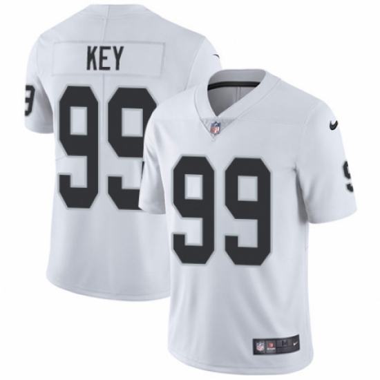 Youth Nike Oakland Raiders 99 Arden Key White Vapor Untouchable Limited Player NFL Jersey