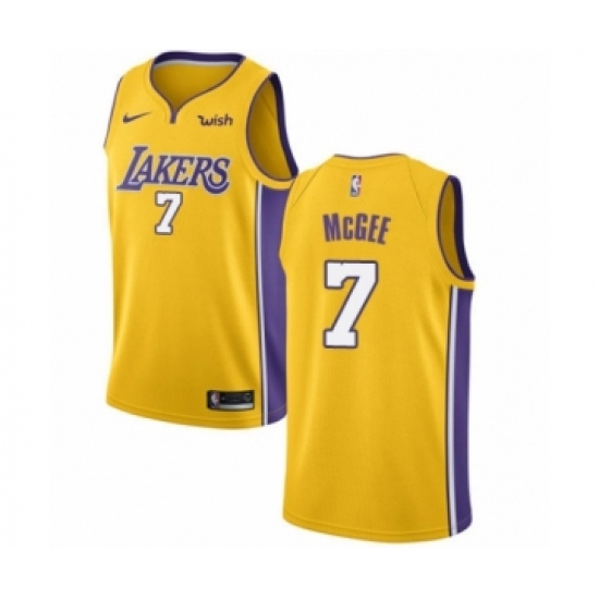 Youth Los Angeles Lakers 1 JaVale McGee Swingman Gold Basketball Jersey - Icon Edition