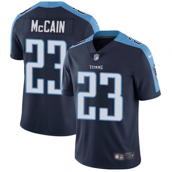 Men's Nike Tennessee Titans 23 Brice McCain Navy Blue Alternate Vapor Untouchable Limited Player NFL Jersey