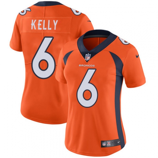 Women's Nike Denver Broncos 6 Chad Kelly Orange Team Color Vapor Untouchable Limited Player NFL Jersey