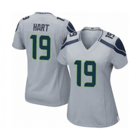 Women's Seattle Seahawks 19 Penny Hart Nike Gray Game Jersey