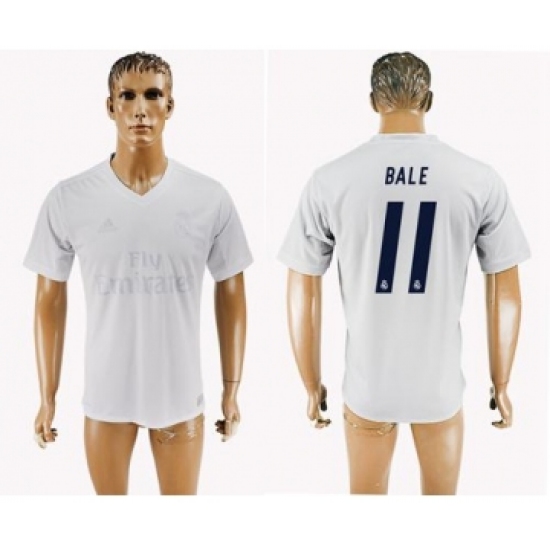 Real Madrid 11 Bale Marine Environmental Protection Home Soccer Club Jersey