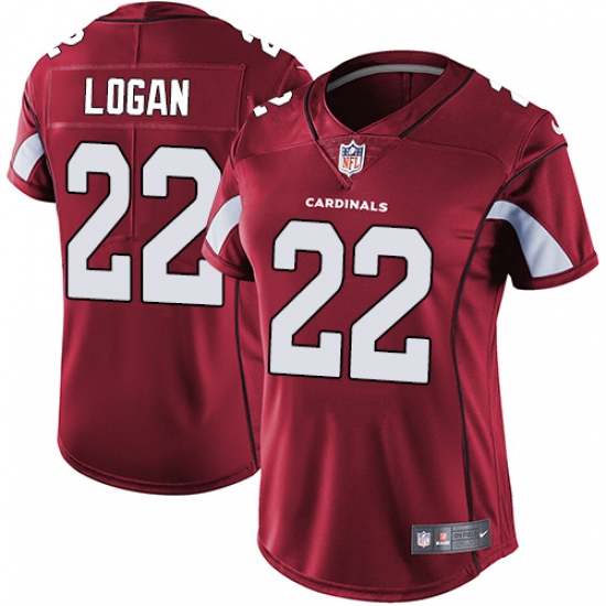 Women's Nike Arizona Cardinals 22 T. J. Logan Red Team Color Vapor Untouchable Limited Player NFL Jersey