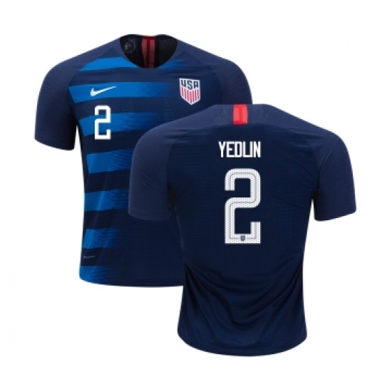 USA 2 Yedlin Away Kid Soccer Country Jersey