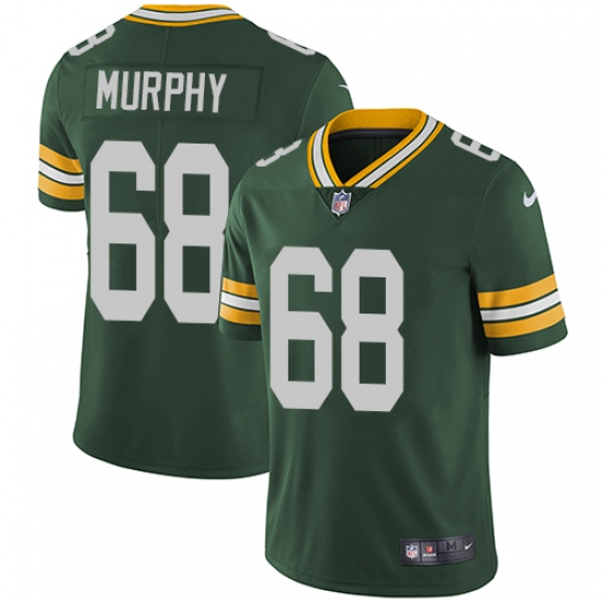 Men's Nike Green Bay Packers 68 Kyle Murphy Green Team Color Vapor Untouchable Limited Player NFL Jersey