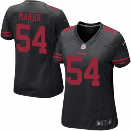 Women's Nike San Francisco 49ers 54 Cassius Marsh Game Black NFL Jersey