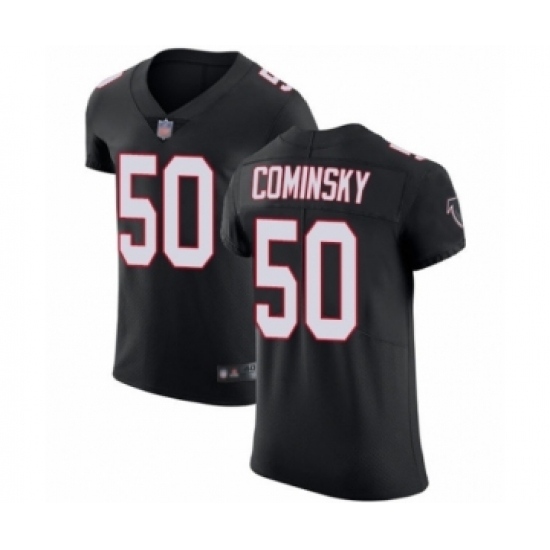 Men's Atlanta Falcons 50 John Cominsky Black Alternate Vapor Untouchable Elite Player Football Jersey
